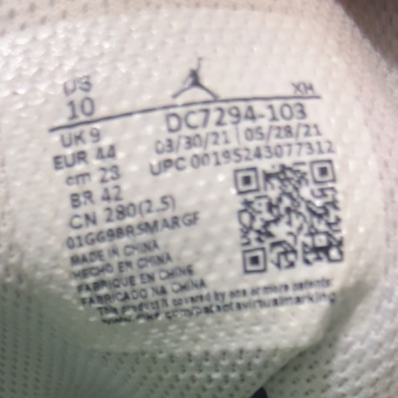 Air Jordan 1 SE Mid Grey Pine Green Size 10 - Picture 7 of 10